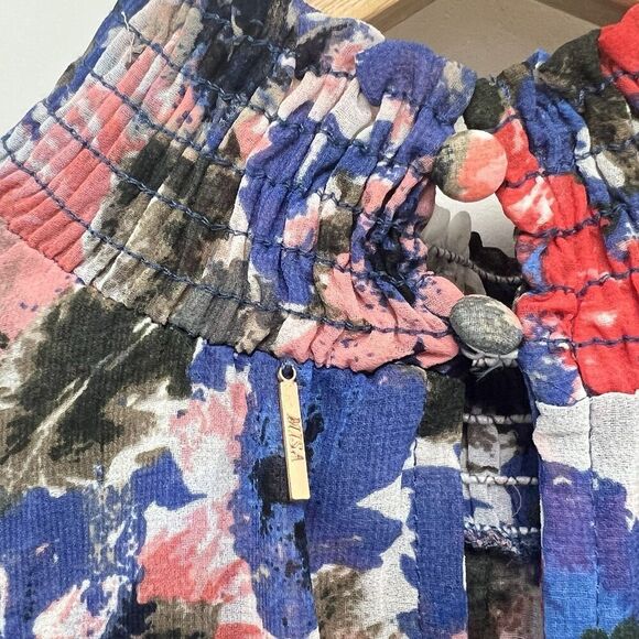 MISA X REVOLVE Los Angeles Savanna Dress in Tie Dye Floral asymmetrical Size S - Picture 10 of 14